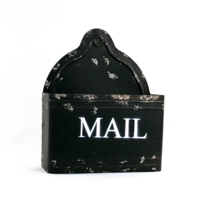 rustic metal mail holder, black, container, containers, mail. mail holder, mail organizer, organizer, metal wall letter holder, wall letter bin, rustic wall mail organizer, rustic mail holder, decorative letter holder, hanging letter bin