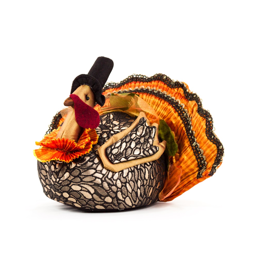 Plush Harvest Turkey: Vintage Turkey Thanksgiving DecorationsPlatt Designs