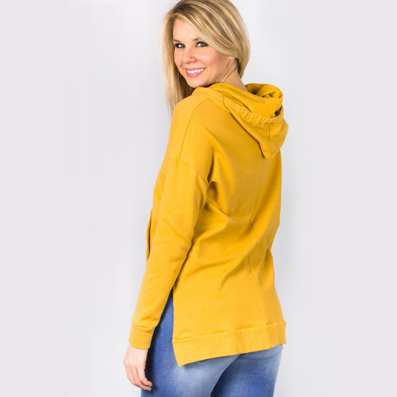 plain mustard hoodie