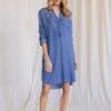 Tencel Dress With Convertible Sleeve, dress, dresses, blue, blue dress, blue dresses, dresses for women, party dress, summer dress, summer dresses, spring dress, spring dresses, dresses online, short dress, short dresses, long sleeve dress, long sleeve dresses, sun dress, sun dresses, casual dress, casual dresses, ladies dresses, shirt dress, tshirt dress, t shirt dress, tee shirt dress, oversized t shirt dress, tee dress, women's t shirt dress, womens t shirt dress, tencel dress, tencel dresses, womens shirt dress, womens shirt dresses, basic tee dress, ladies shirt dress, ladies shirt dresses, blue t shirt dress, blue t shirt dress, womens dress, womens dresses, ladies dress, ladies dresses