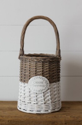 Choose Happiness Woven Basket, woven basket, woven baskets, basket, baskets, rattan basket, rattan baskets, tall wicker baskets, decorative basket, decorative baskets, wicker basket vase, white, brown, white basket, white baskets, brown basket, brown basketss, rattan vase, vase, vases, white vase, white vases, brown vase, brown vases, decorative vase, decorative vases,